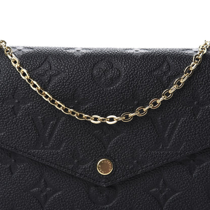 Louis Vuitton Empreinte Pochette Felicie Chain Wallet Black 11 of 11