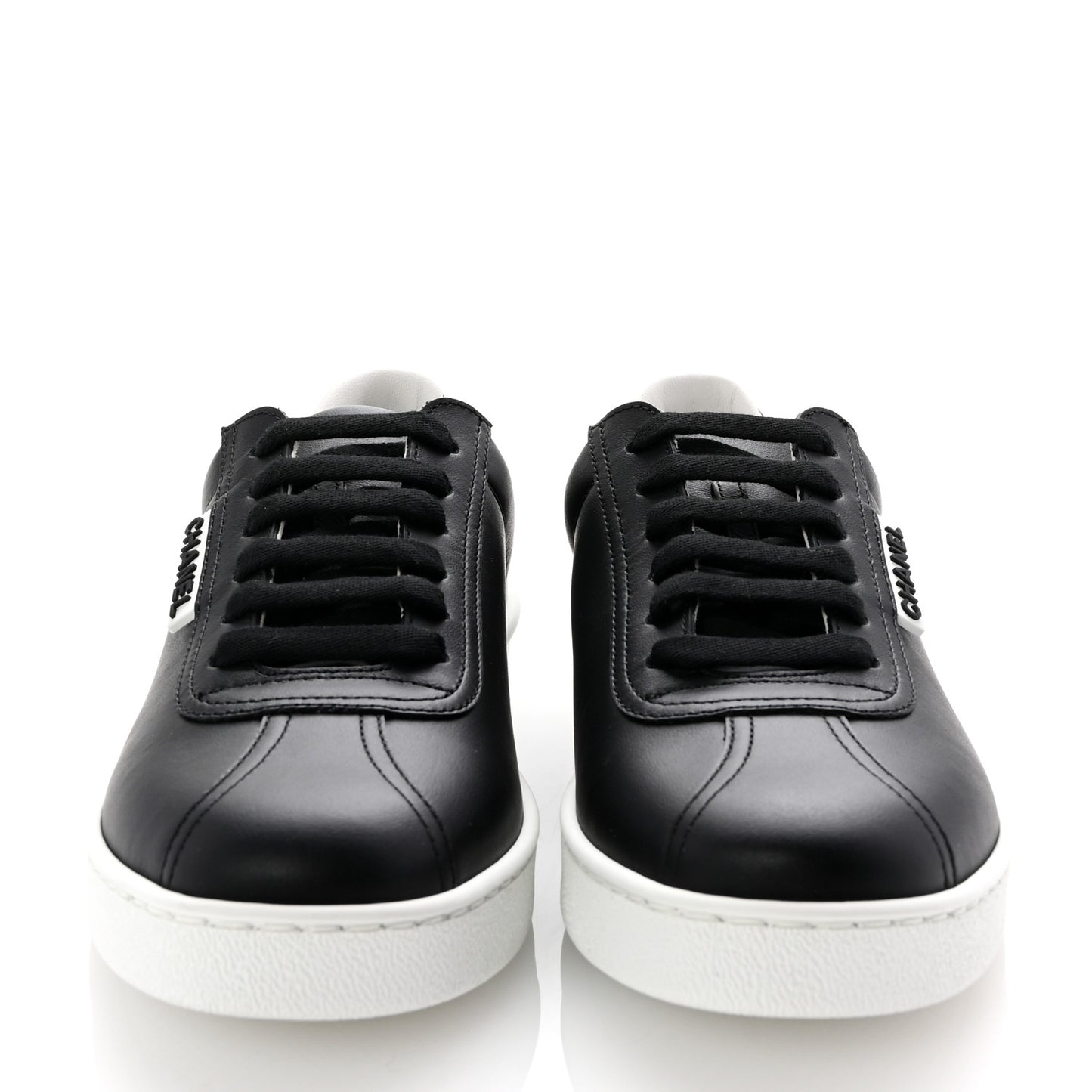 Calfskin CC Womens Sneakers 35.5 Black