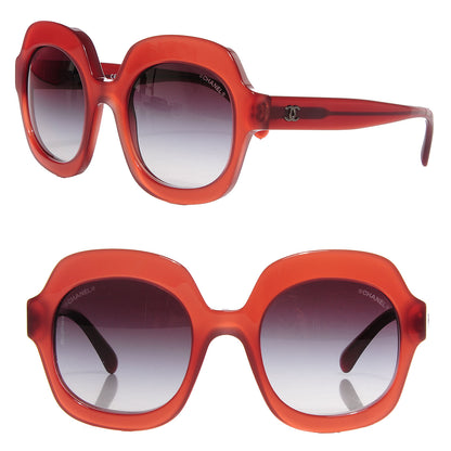 Chanel Round Sunglasses Red 71045 1 of 6