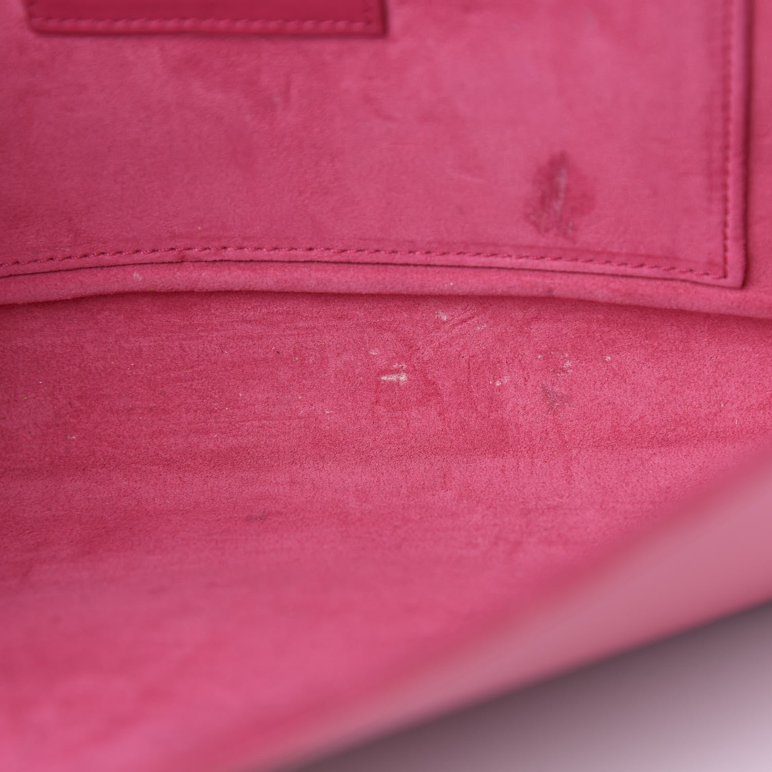 Saint Laurent Calfskin Classic Y Ligne Clutch Fuchsia 8 of 12
