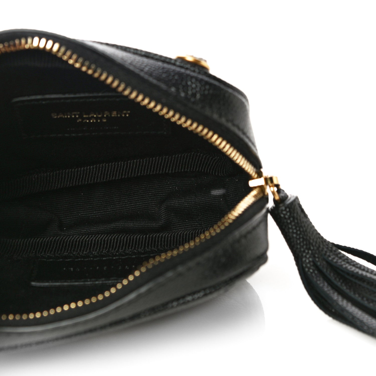 Saint Laurent Grain De Poudre Matelasse Monogram Baby Lou Camera Bag Black 5 of 10