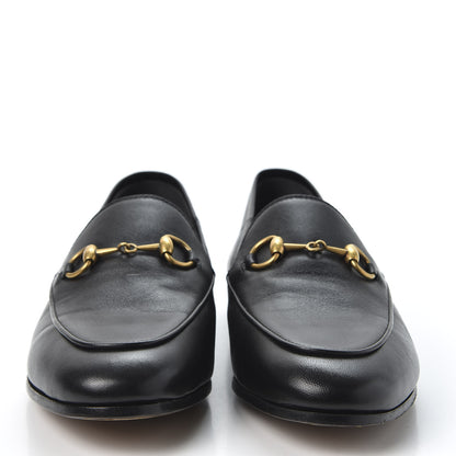Gucci Lambskin Womens Brixton Horsebit Loafers 37 Black 3 of 11