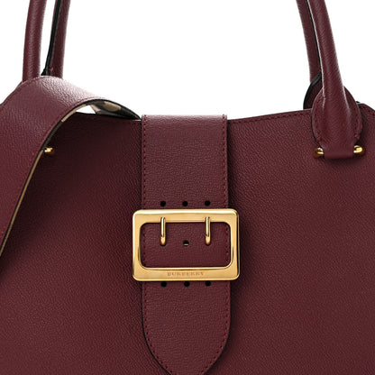Burberry Soft Grain Medium Buckle Tote Dark Plum 9 of 25