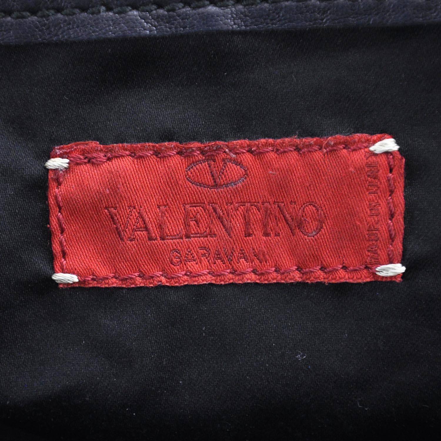 Valentino Garavani Leather Studded Petale Tote Black 12 of 12