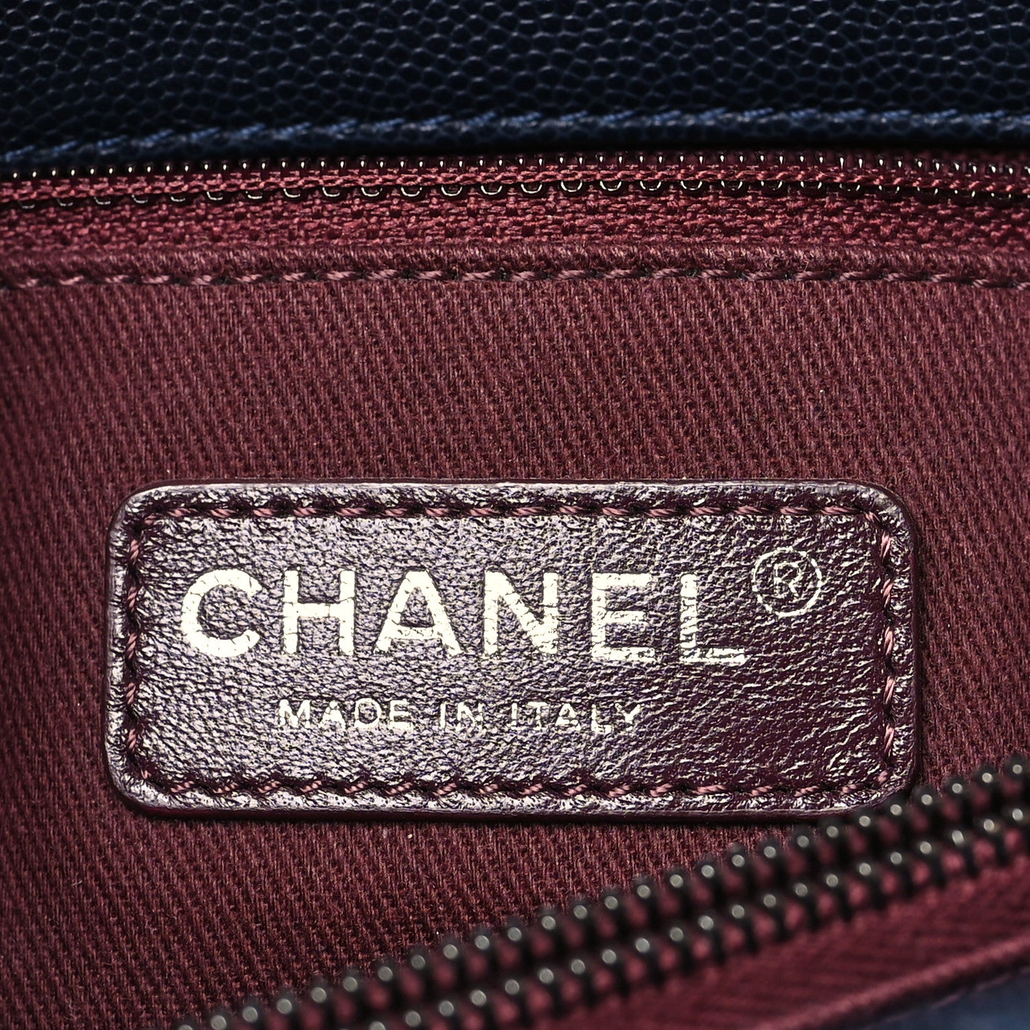 Chanel Caviar Quilted Small Coco Handle Flap Navy 6 of 13