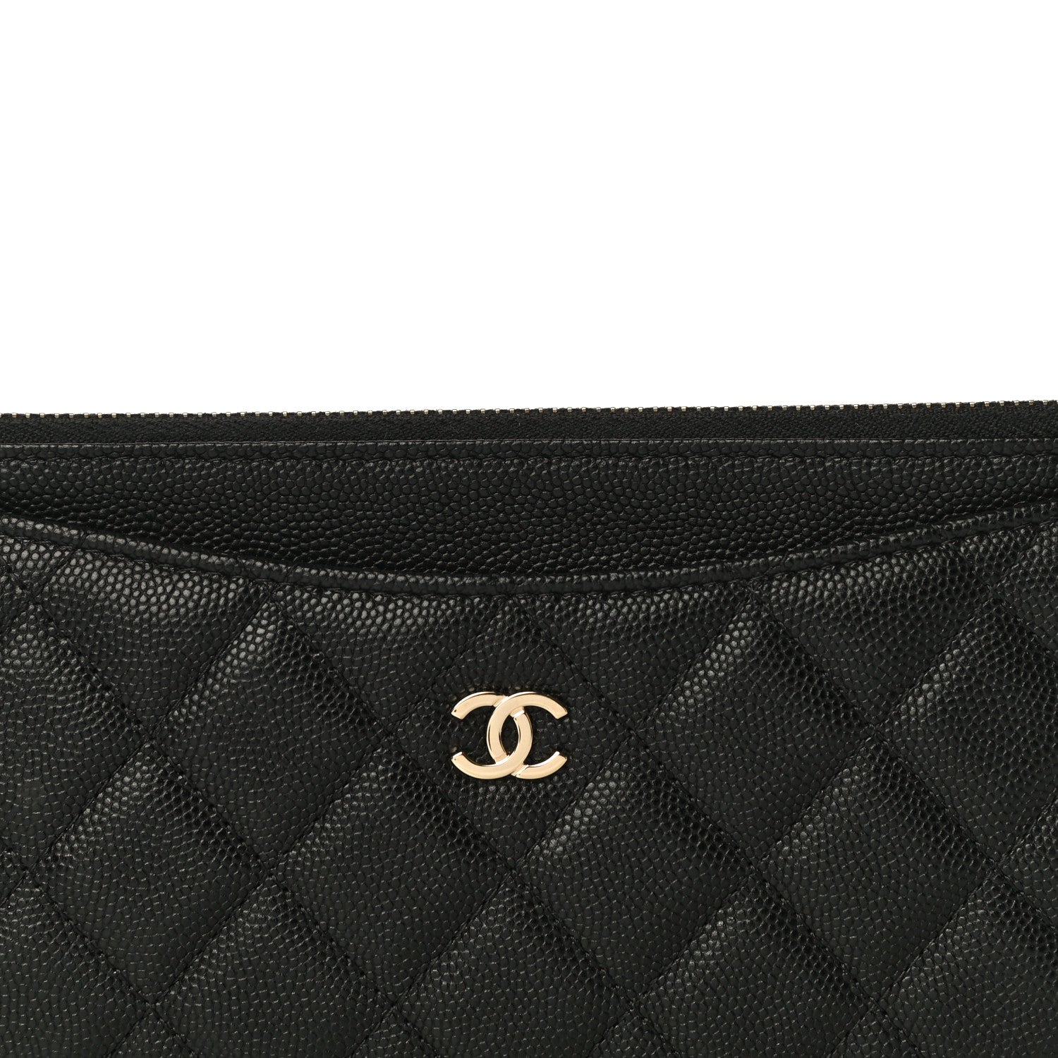 Chanel Caviar Quilted Classic Zip Pouch Black 8 of 11