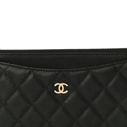Chanel Caviar Quilted Classic Zip Pouch Black 8 of 11