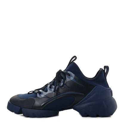 Christian Dior Neoprene Rubber Womens D-Connect Sneakers 40 Indigo Blue 1 of 8