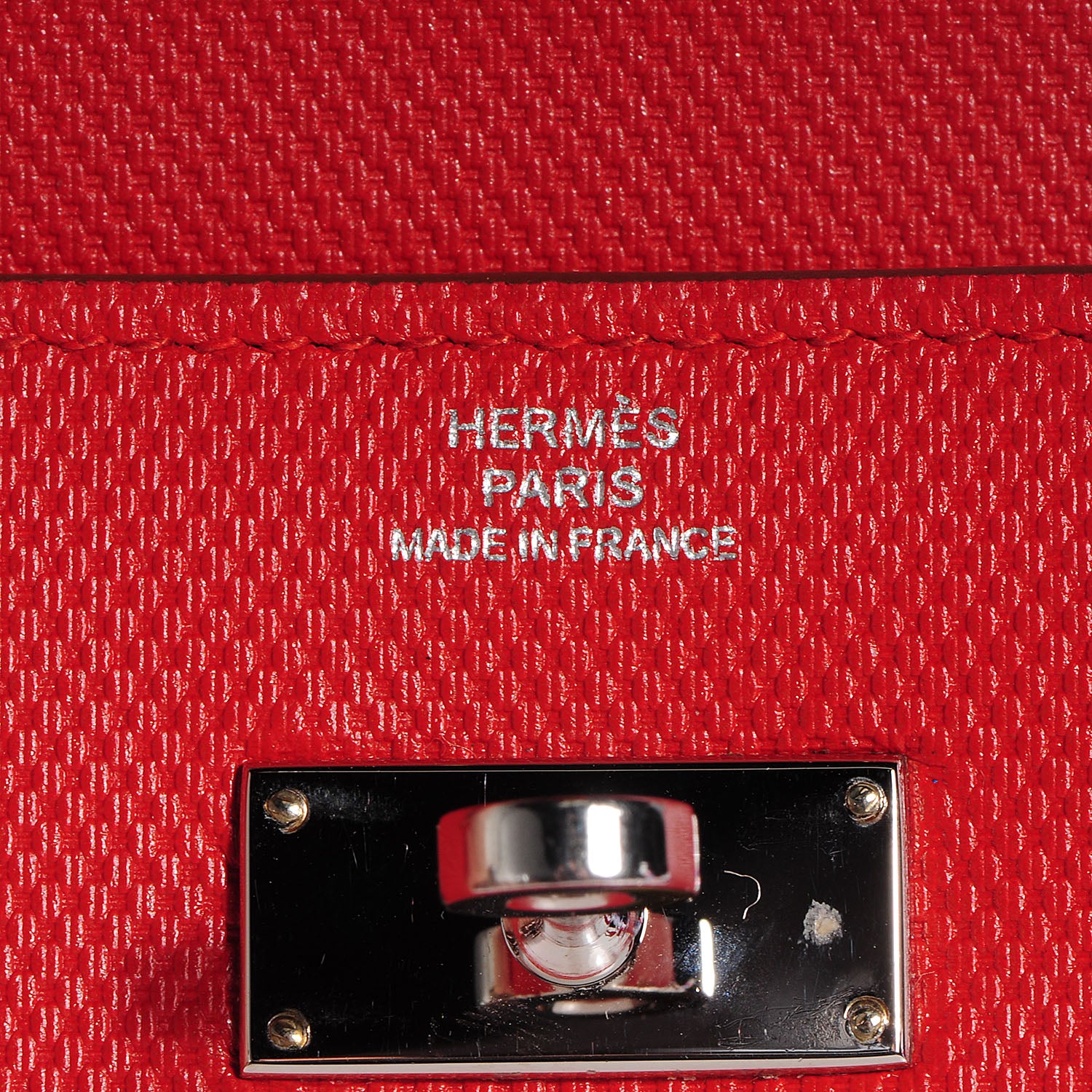 Hermes Grain d'H Kelly Longue Wallet Sanguine 8 of 9