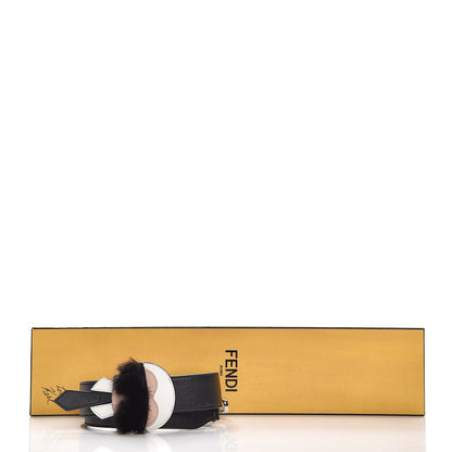 Fendi Vitello Dolce Mink Fur Karlito Inlay Strap You Black Multicolor 5 of 5