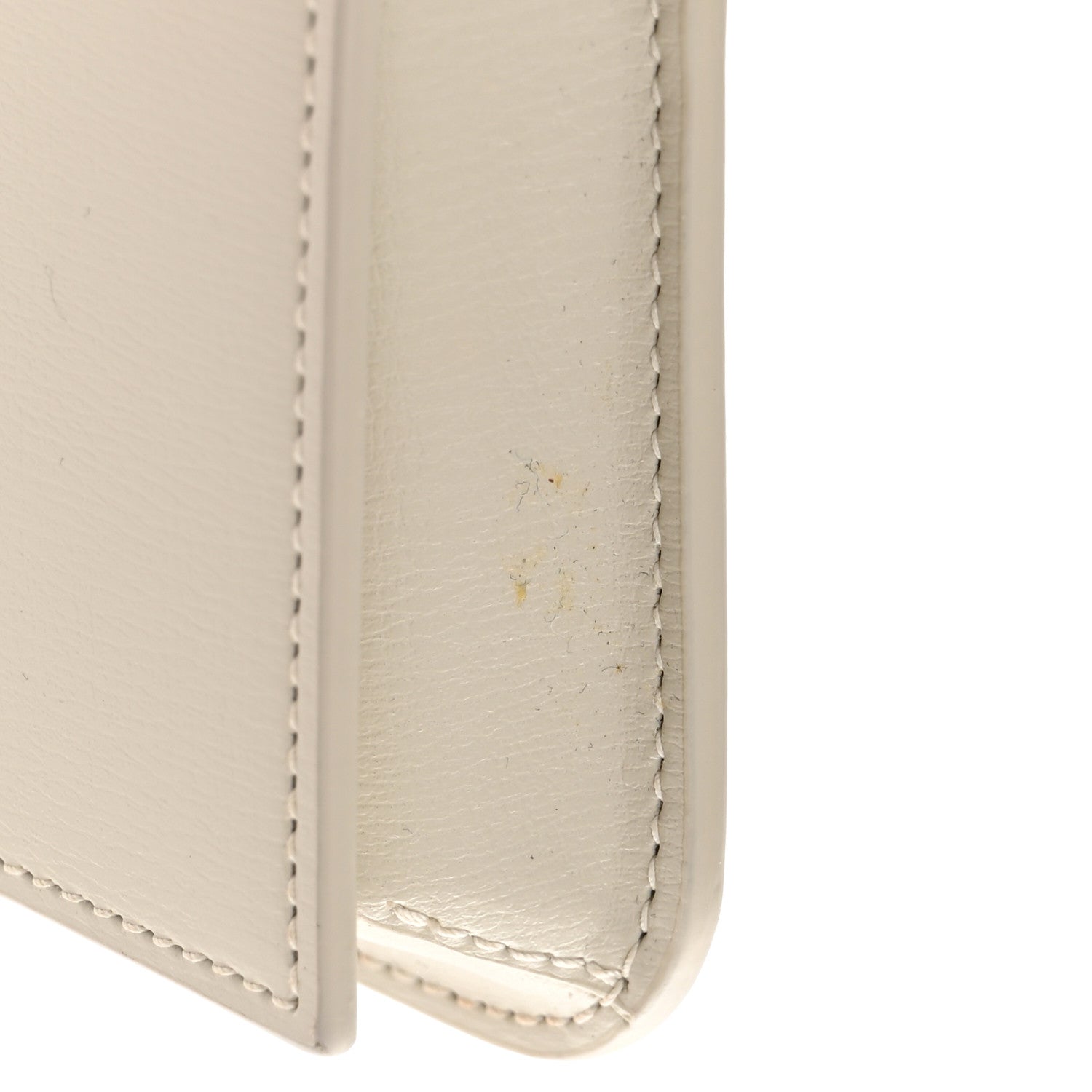 Saint Laurent Smooth Calfskin Monogram Phone Holder Crossbody Crema Soft 13 of 14