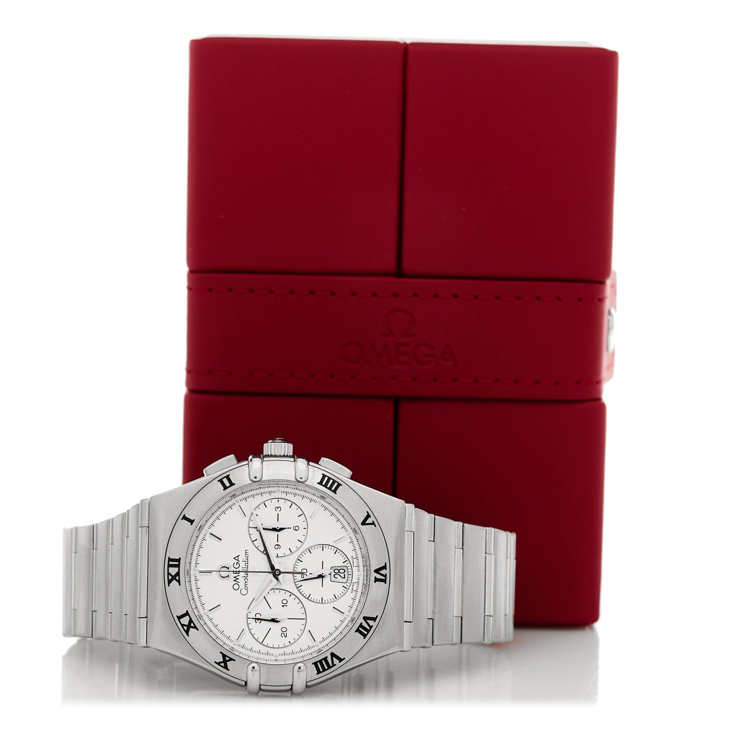 Omega Stainless Steel 38mm Constellation Chronograph Automatic Watch Silver 1542.30.00 5 of 5
