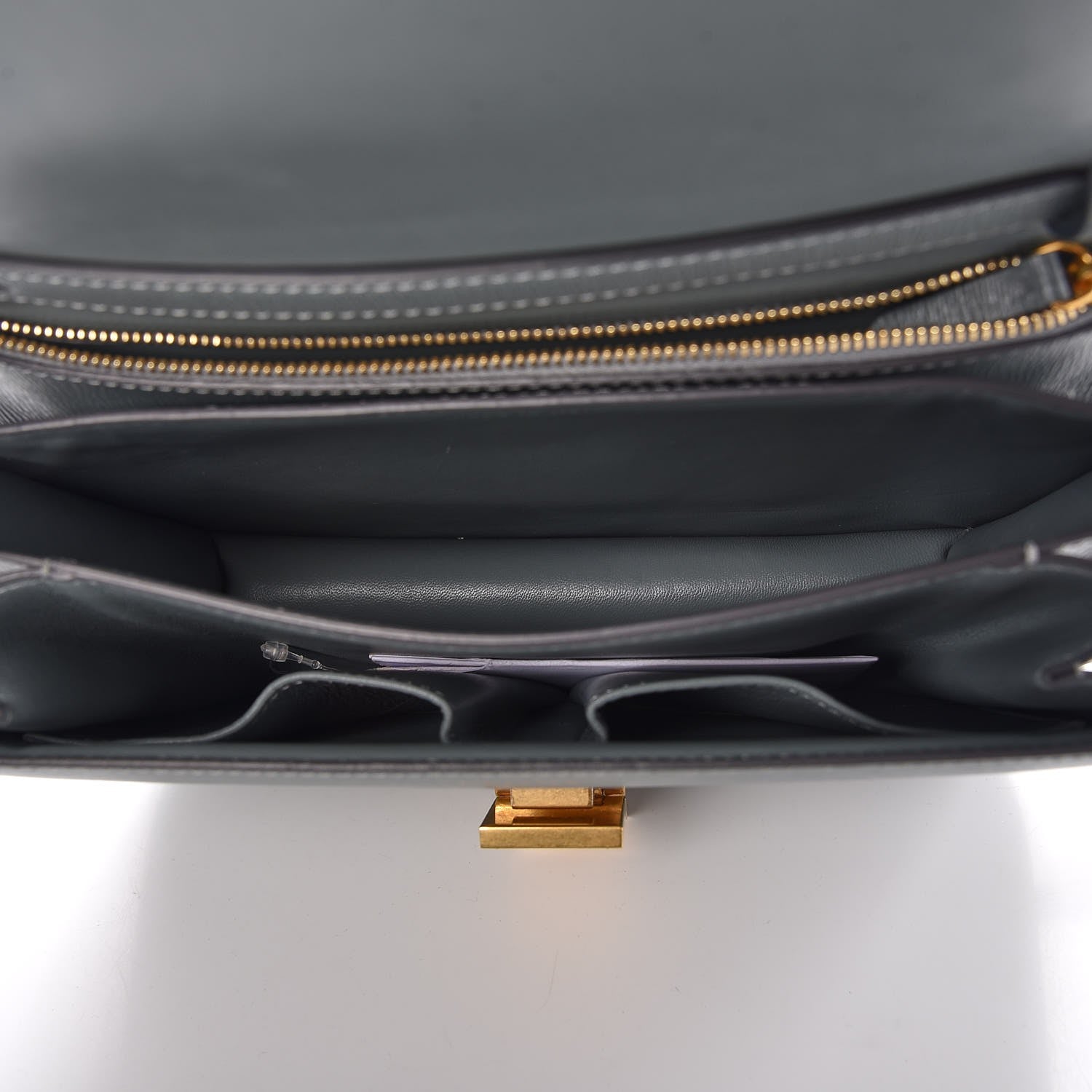 Celine Liege Calfskin Medium Classic Box Flap Bag Storm 5 of 7
