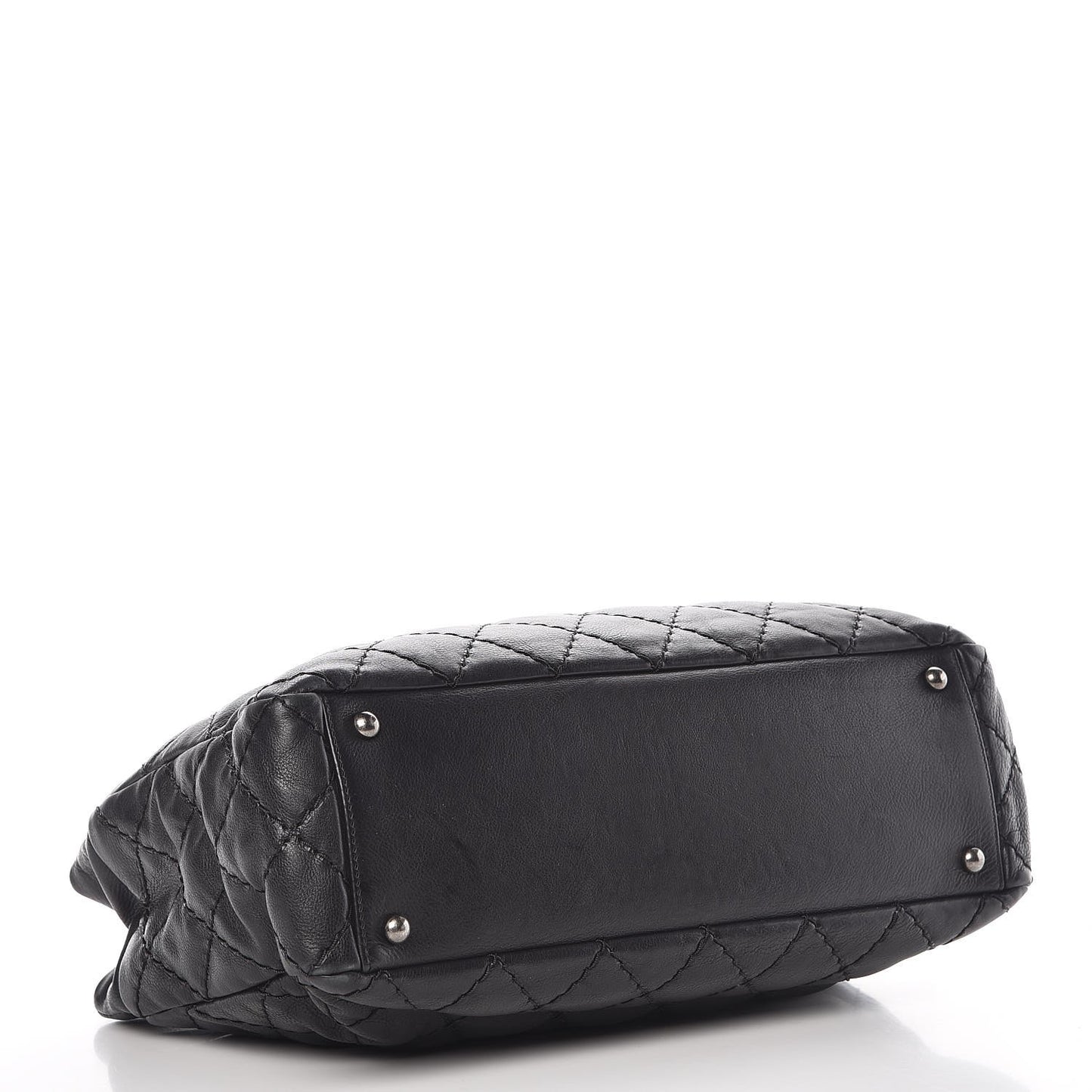 Calfskin Medium Stitch It Tote Black