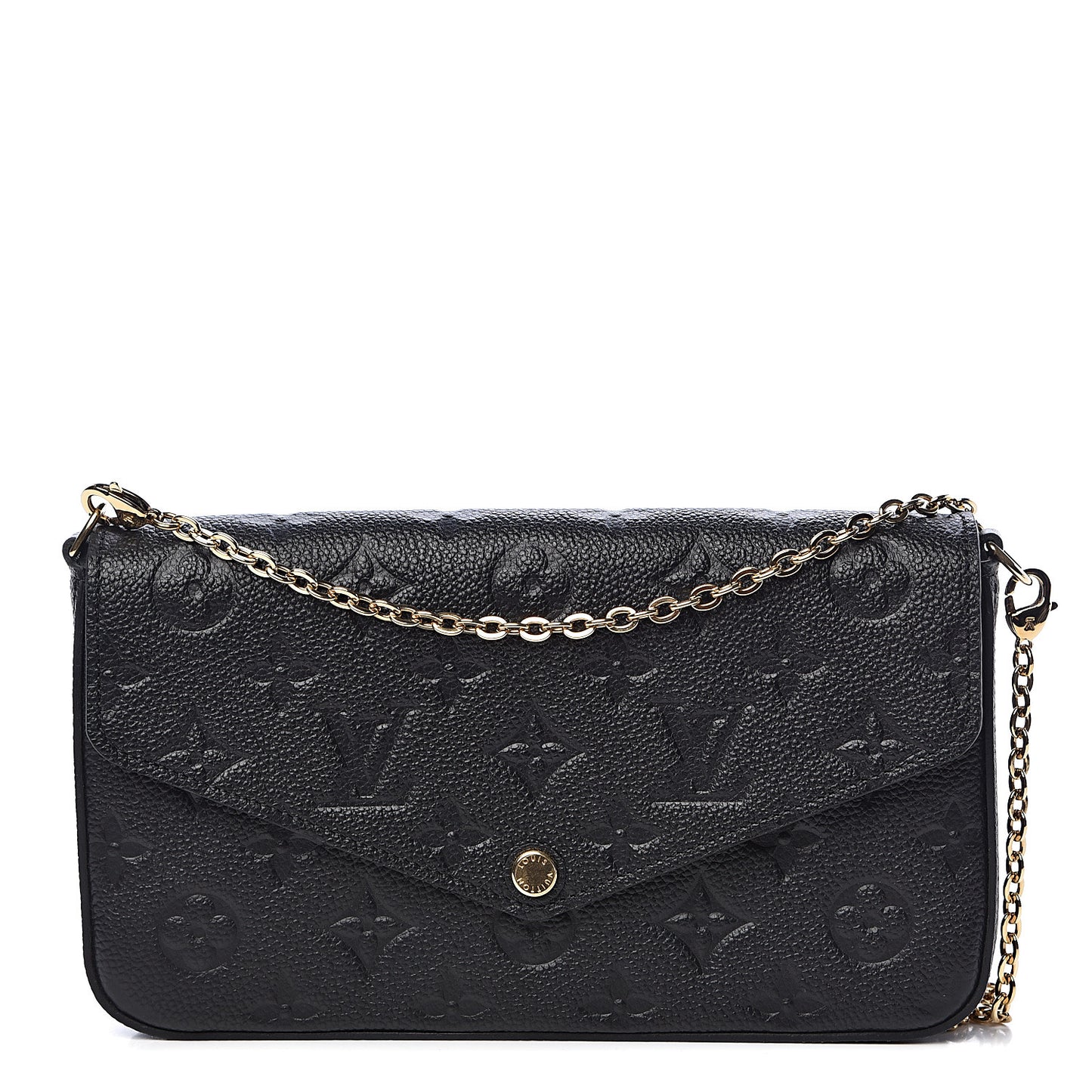 Empreinte Pochette Felicie Chain Wallet Black