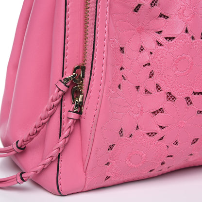 Valentino Garavani Vitello Lace Demetra Satchel Pink 17 of 17