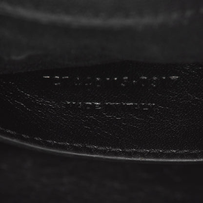Saint Laurent Calfskin Mixed Matelasse Triquilt Large Monogram Satchel Black 8 of 9