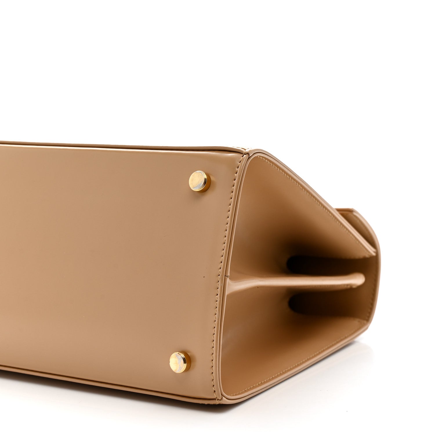 Salvatore Ferragamo Brushed Off Calfskin Iconic Large Top Handle