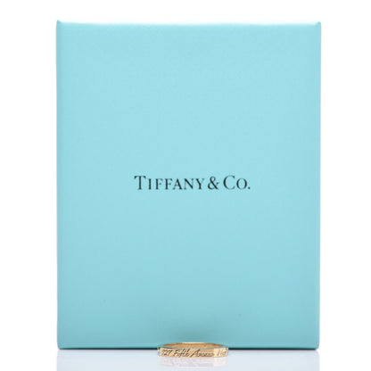 Tiffany 18K Yellow Gold Notes Fifth Avenue New York Ring 54 7 5 of 5