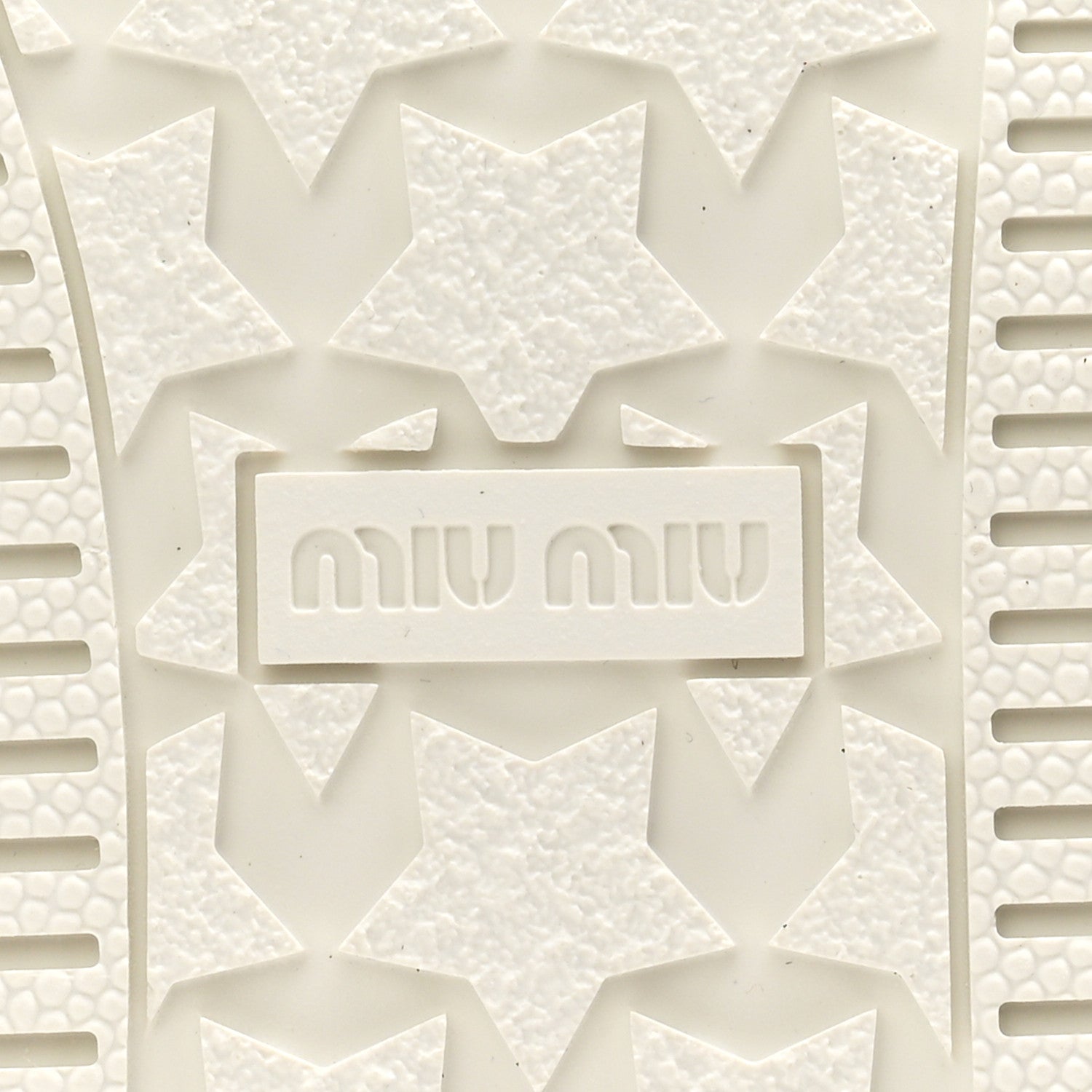 Miu Miu Calfskin Womens Low Top Sneakers 6.5 White 7 of 9