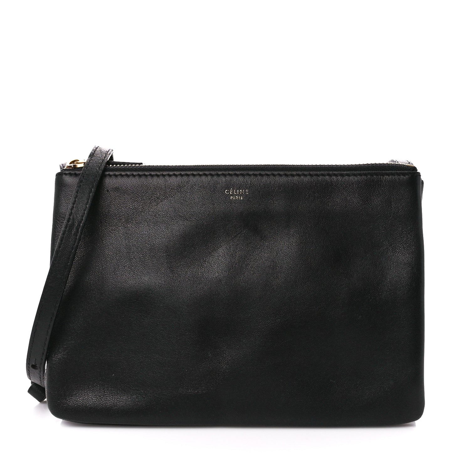 Lambskin Small Trio Crossbody Bag Black