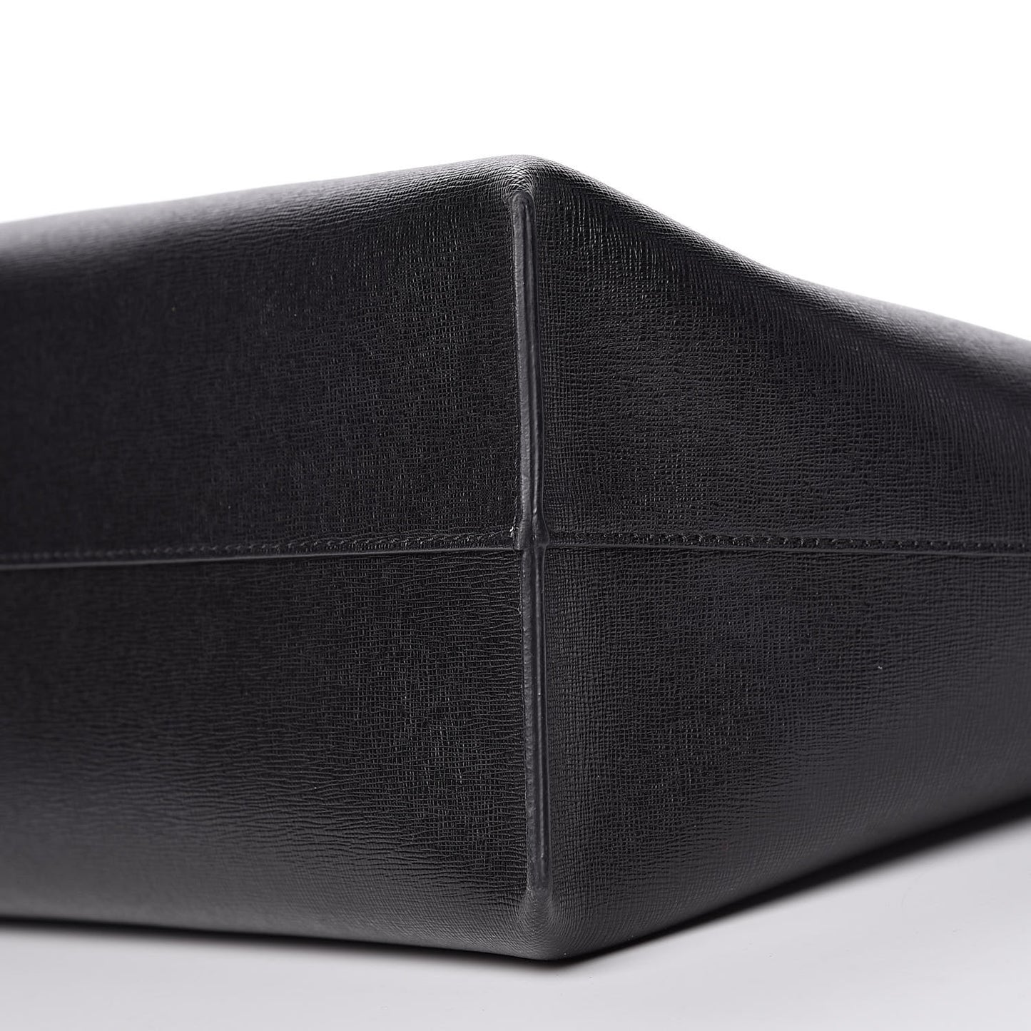 Grained Calfskin Palazzo Medusa Tote Black