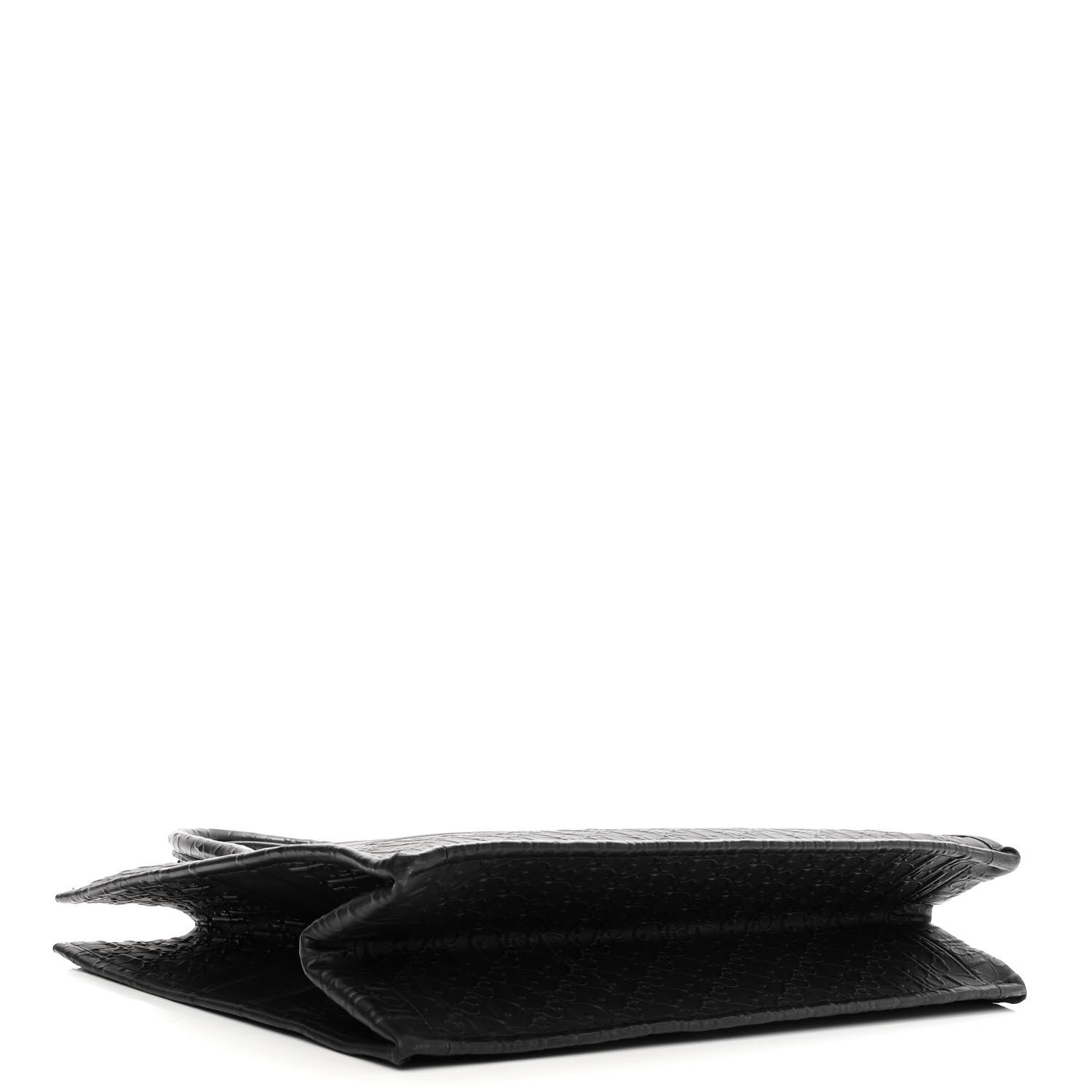 Christian Dior Oblique Calfskin Embossed Large Book Tote Black 4 of 11