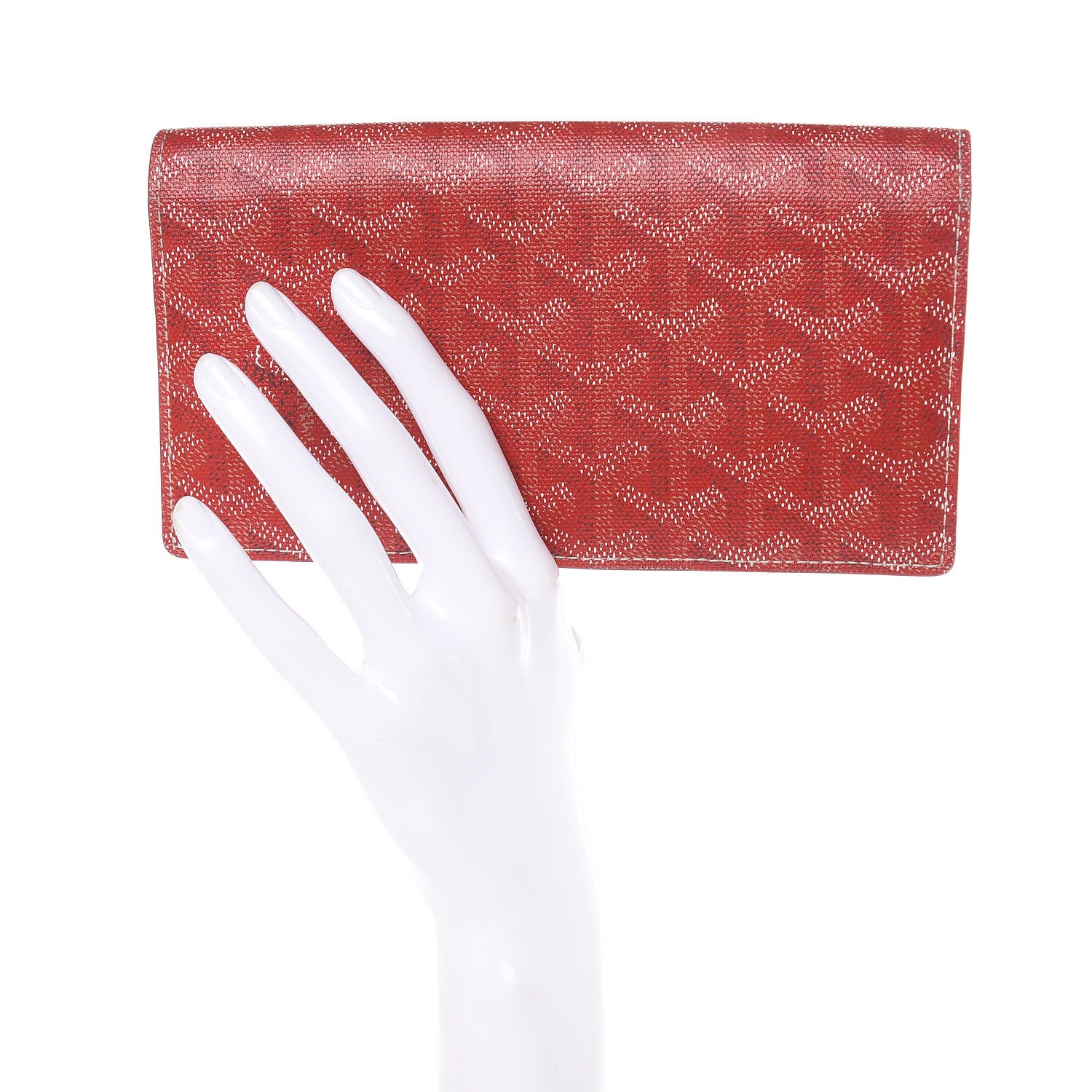 Goyard Goyardine Richelieu Wallet Red 2 of 14