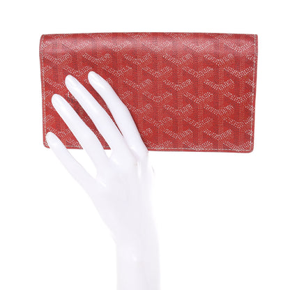 Goyard Goyardine Richelieu Wallet Red 2 of 14