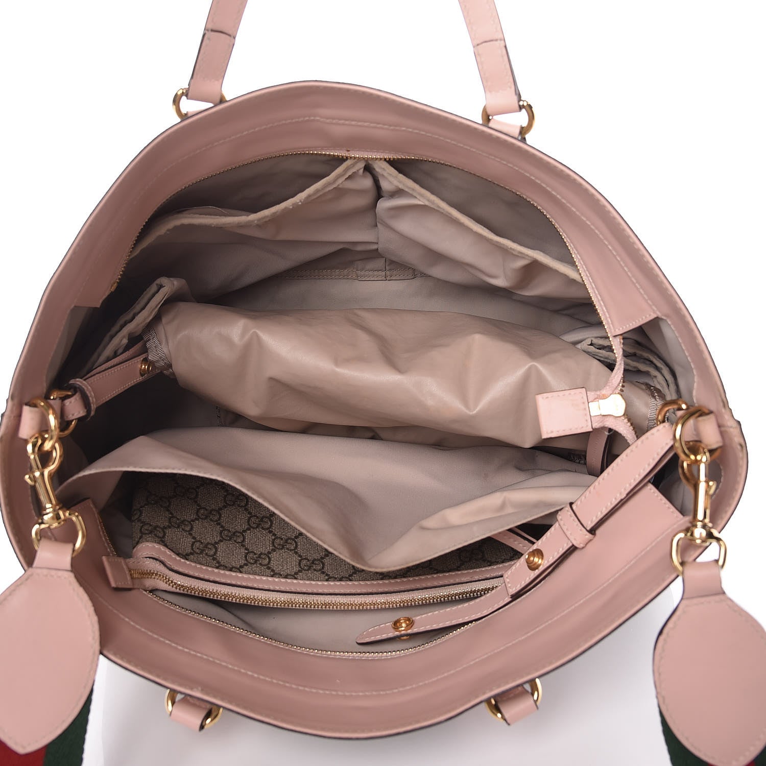 Gucci GG Supreme Monogram Diaper Bag Pink 7 of 21