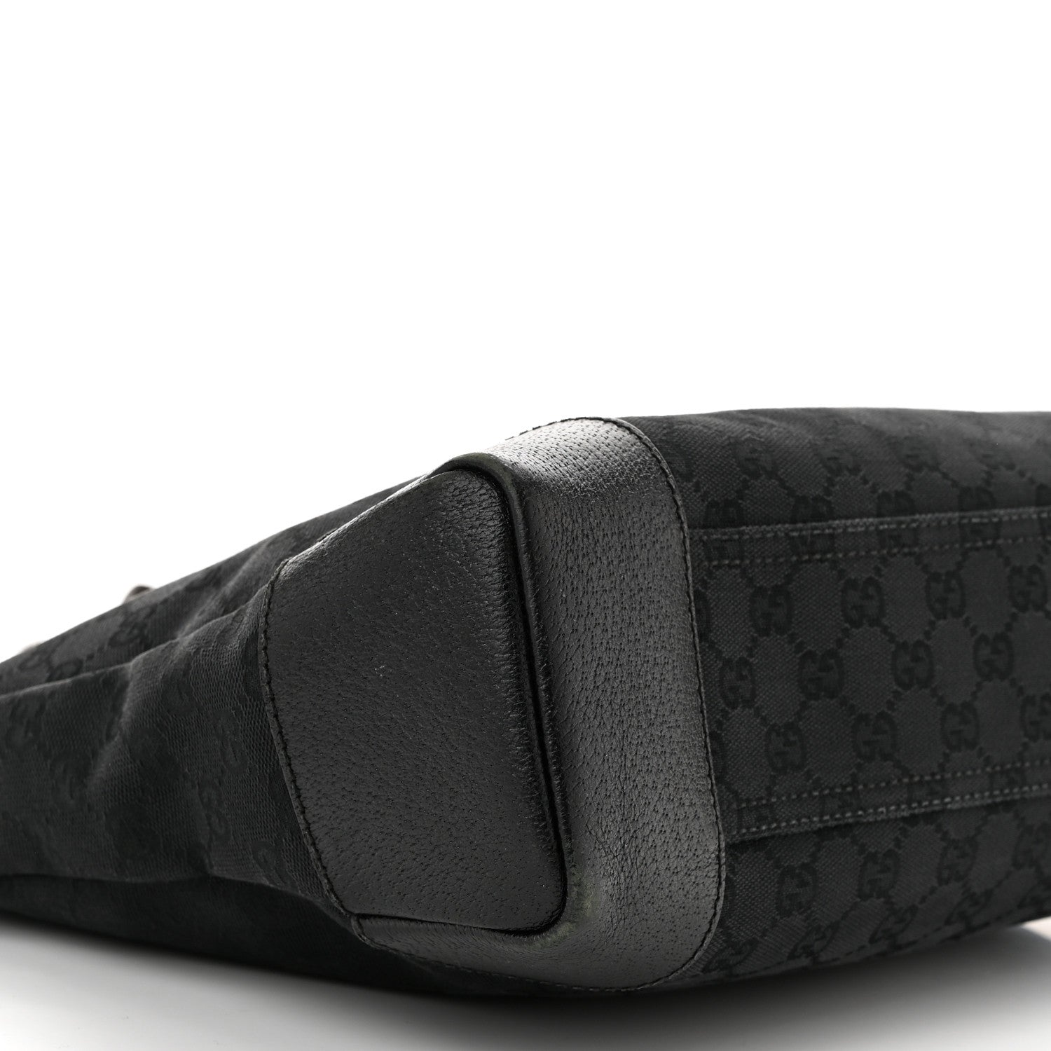Gucci Monogram Flat Messenger Bag Black 9 of 11