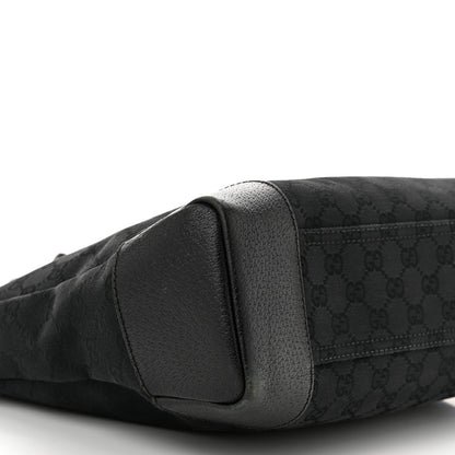 Gucci Monogram Flat Messenger Bag Black 9 of 11