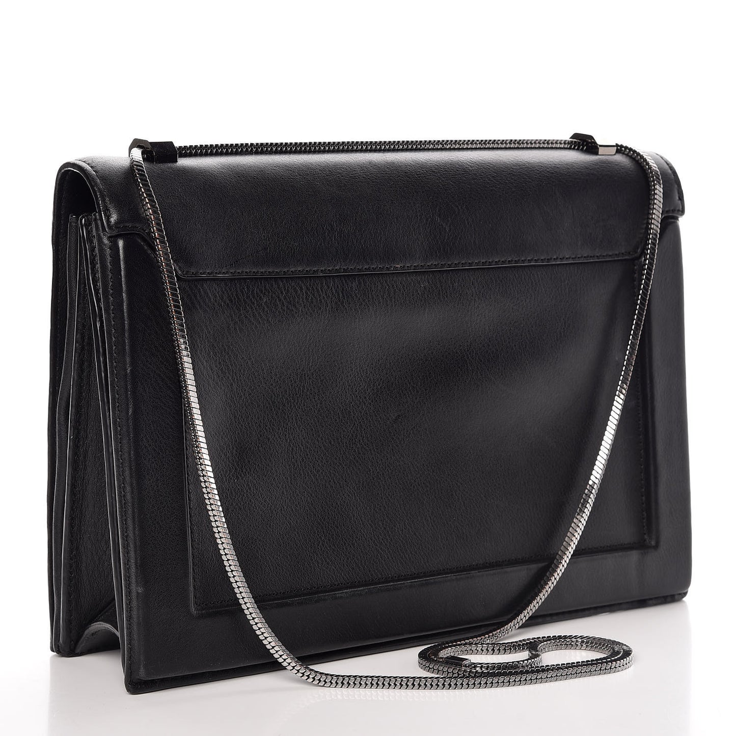 3.1 Calfskin Large Soleil Flap Bag Black