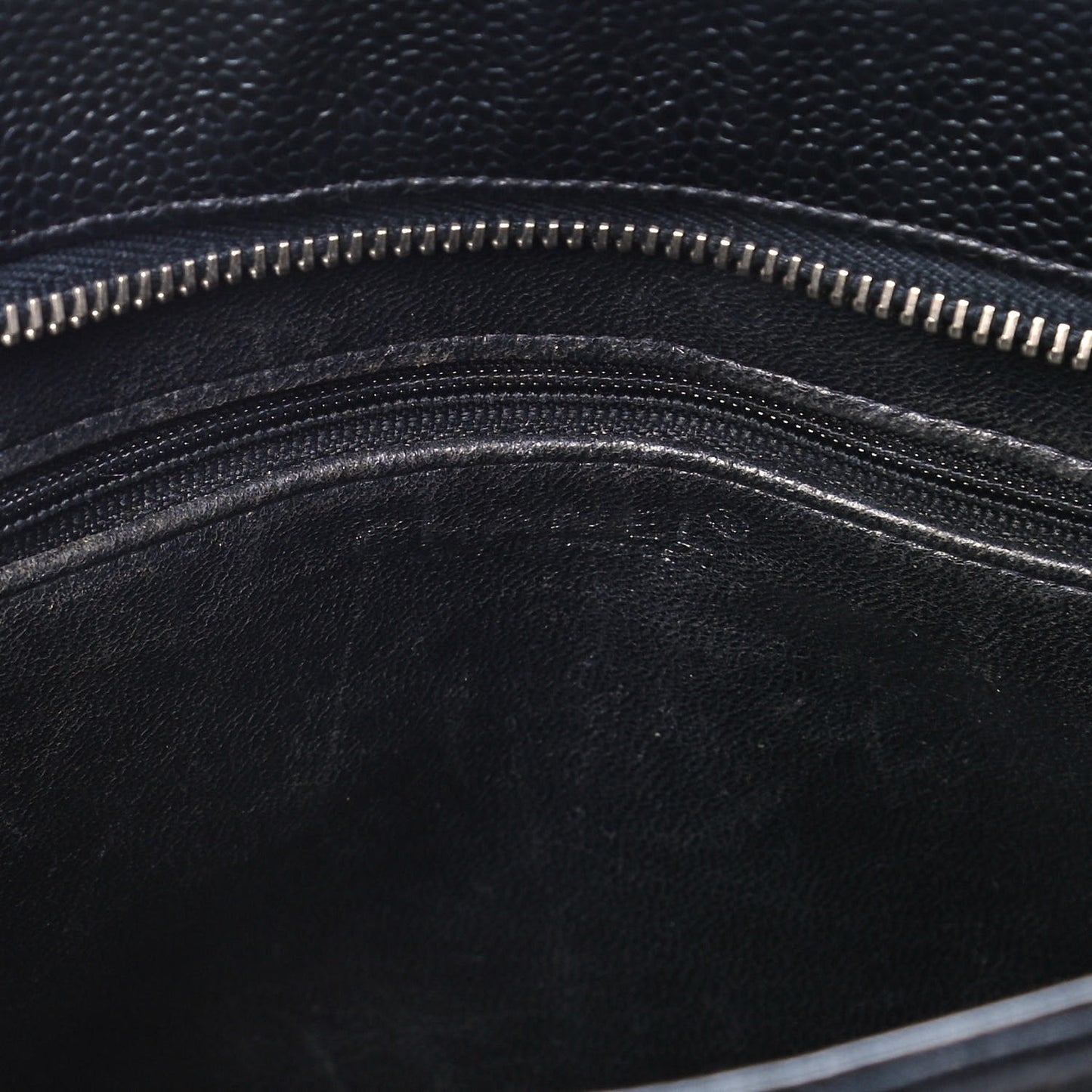 Caviar Quilted Medallion Tote Black