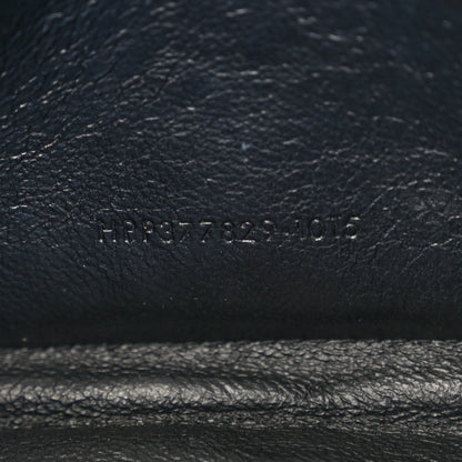 Saint Laurent Calfskin Crocodile Embossed Monogram Chain Wallet Royal Blue 8 of 18