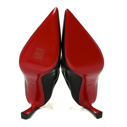 Christian Louboutin Calfskin Condora Booty 85 Ankle Boots 38 Black 6 of 9