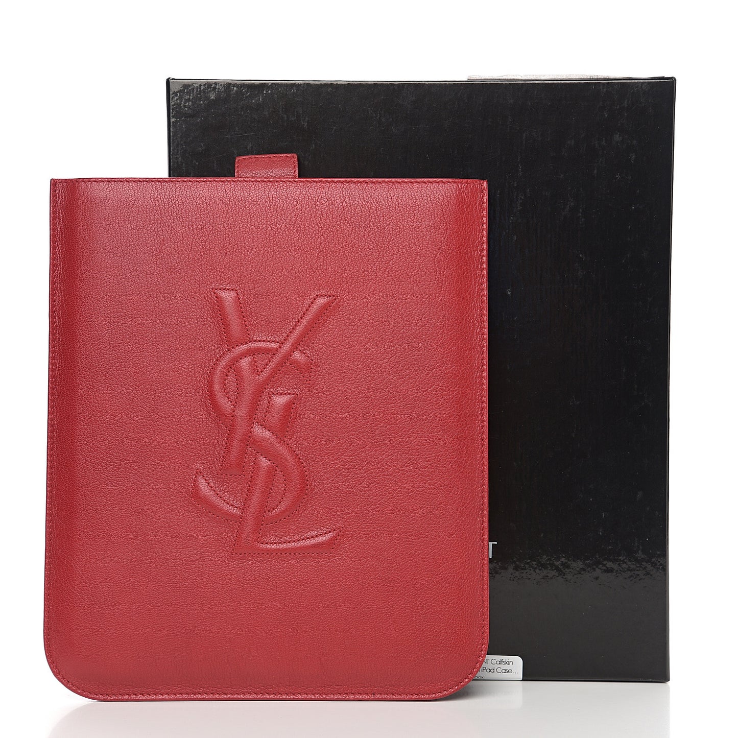 Calfskin Monogram iPad Case Red