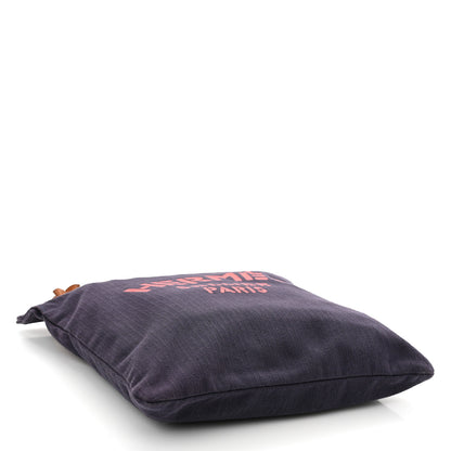 Hermes Canvas Swift Aline Grooming Bag Navy 4 of 11