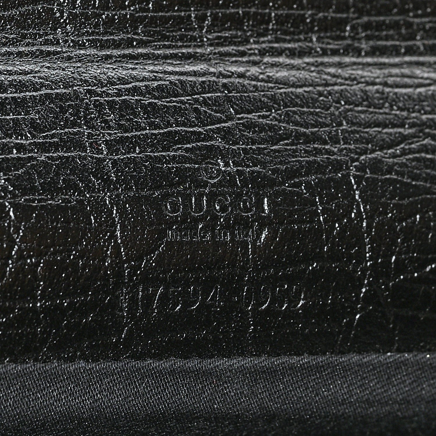 Gucci Monogram Bamboo Bar Clutch Black 6 of 9