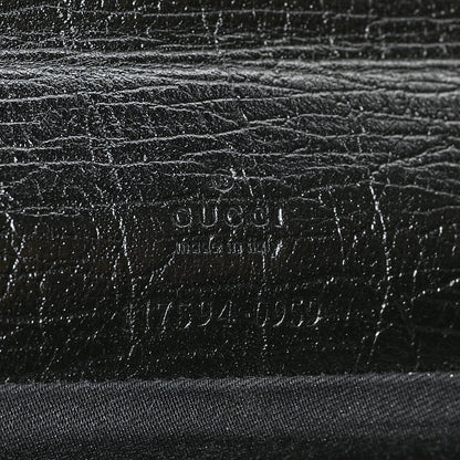 Gucci Monogram Bamboo Bar Clutch Black 6 of 9