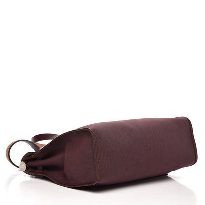 Hermes Vache Hunter Toile Officier Herbag Zip 31 PM Prune 5 of 9