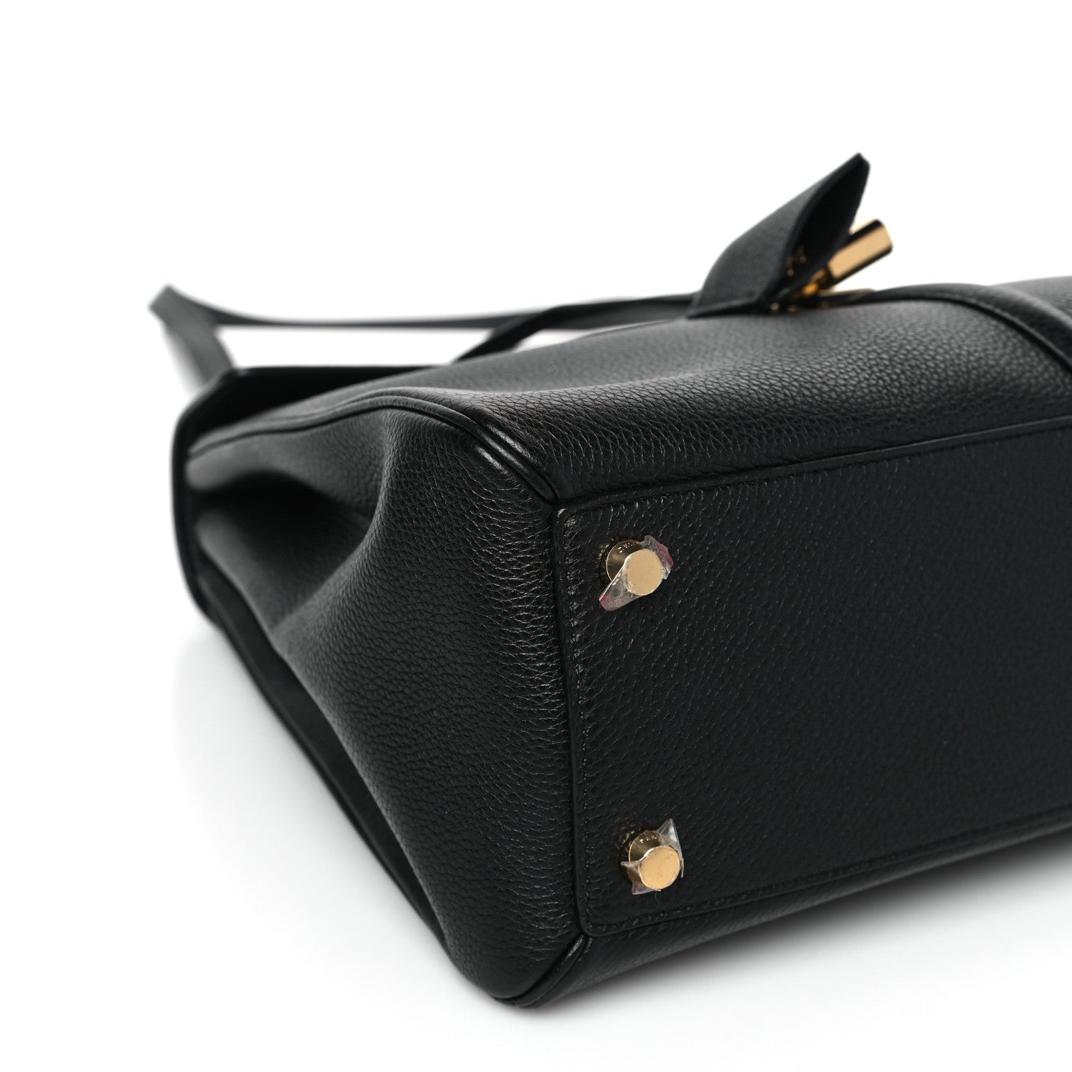 Celine Grained Calfskin Classique 16 Top Handle Bag Black 6 of 7