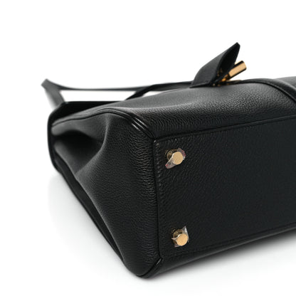 Celine Grained Calfskin Classique 16 Top Handle Bag Black 6 of 7