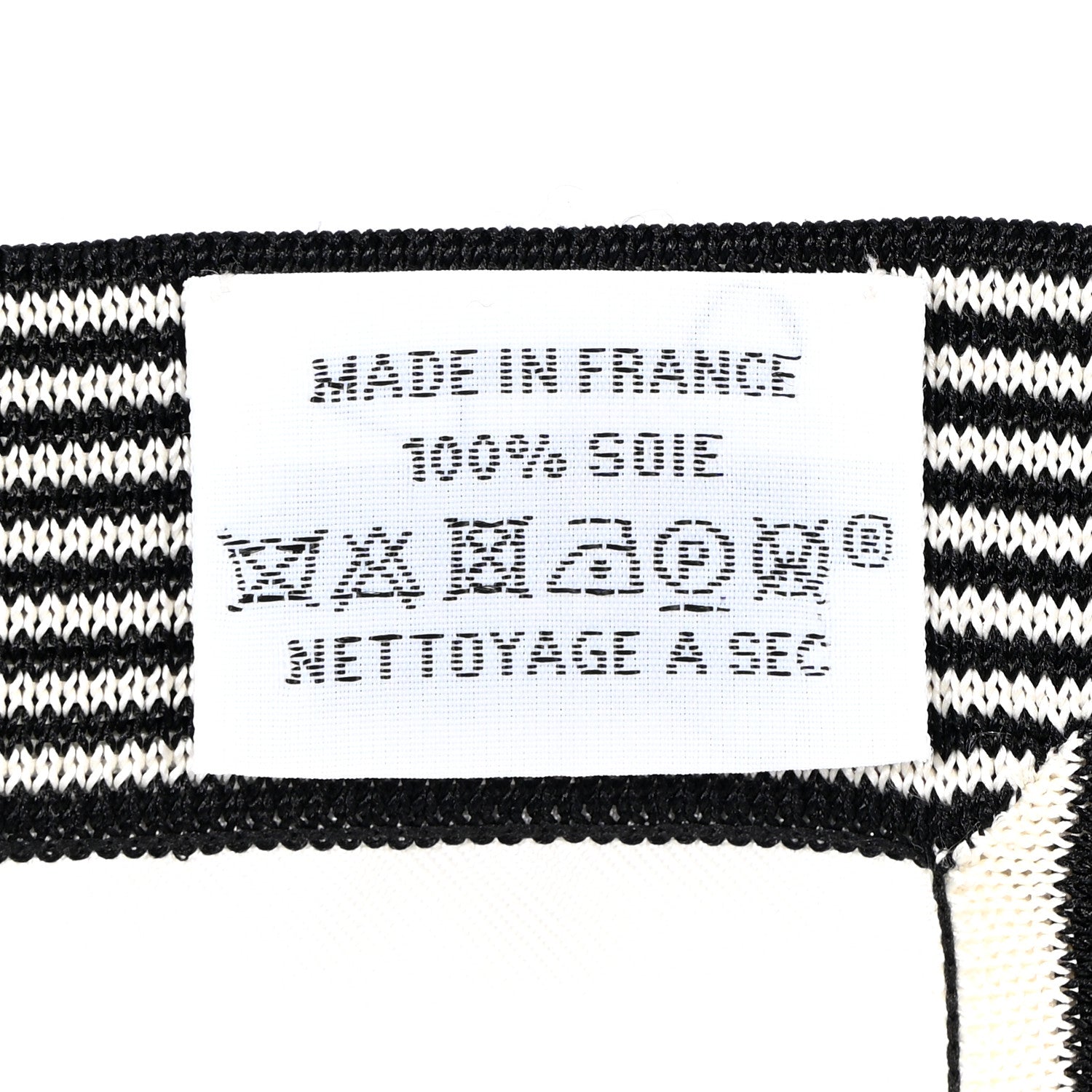 Hermes Silk Brides De Gala Brode Scarf 90 White Black 3 of 3