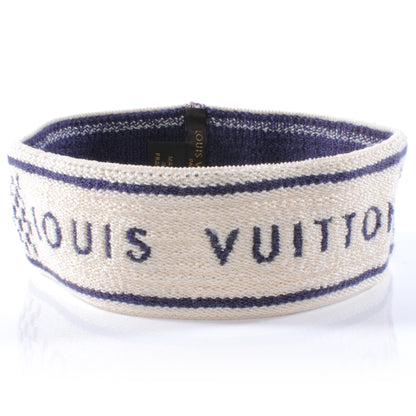 Louis Vuitton Cotton Damier Azur Gym Head Sweat Band 1 of 4