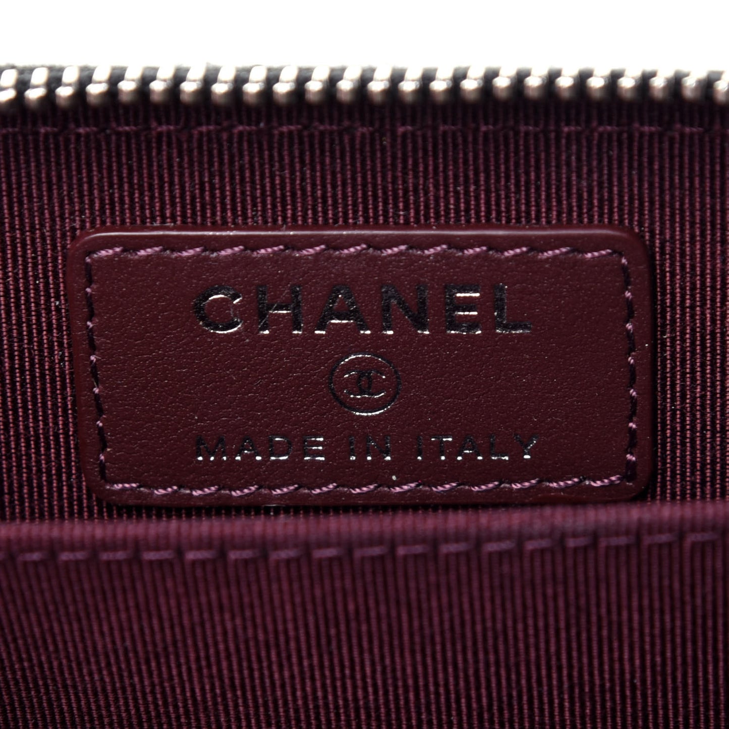 Caviar Quilted Zip Coin Purse Black