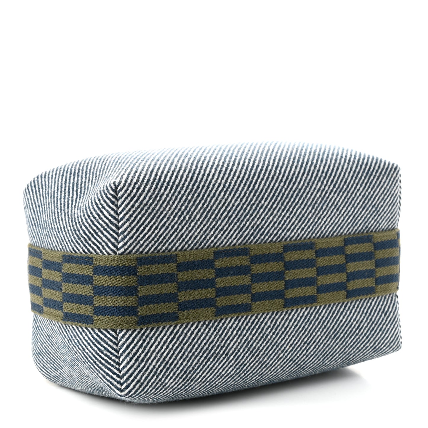 Wool Small Bride-A-Brac H Natte Pouch Bleu Abysse