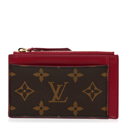 Louis Vuitton Monogram Zipped Card Holder Fuchsia 1 of 8