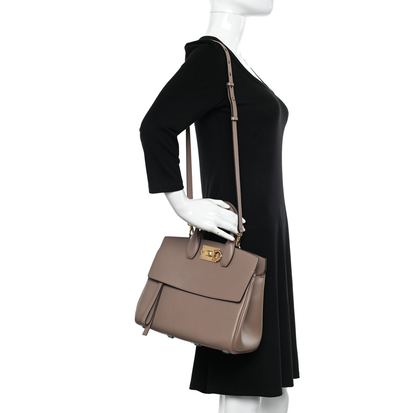 Calfskin Studio Bag Caraway Seed