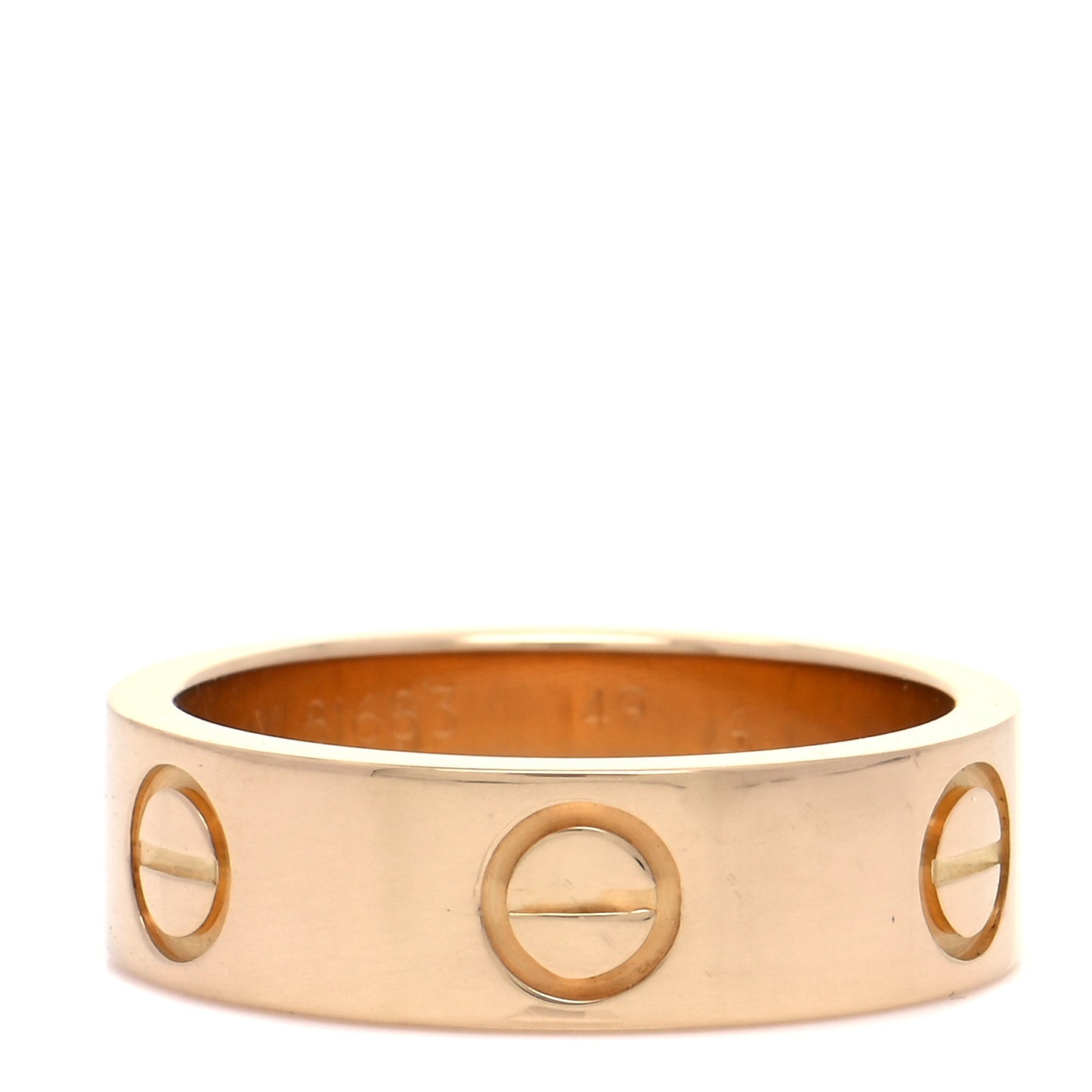 18K Yellow Gold 5.5mm LOVE Ring 49 4.75